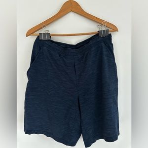 lululemon Blue Patterned Pace Breaker Short